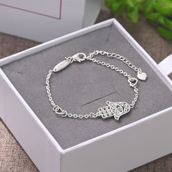 Hamsa Evil Eye Bracelet Sterling Silver Bracelet