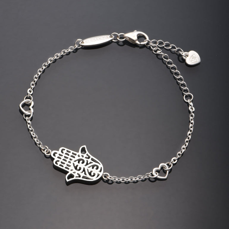Sterling Silver Hamsa Hand Bracelet Bracelet