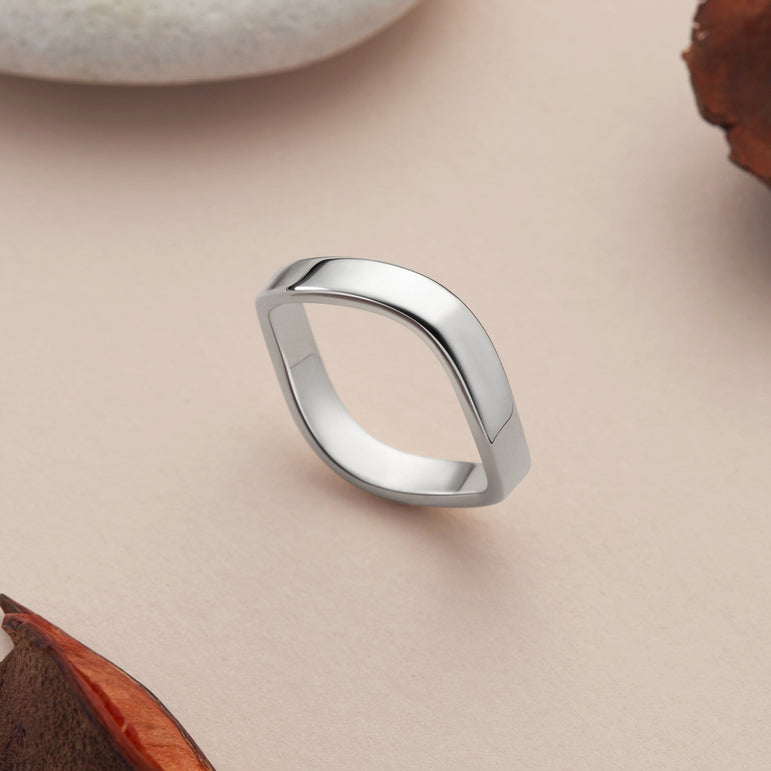 Ocean Wave Rings Sterling Silver Ring