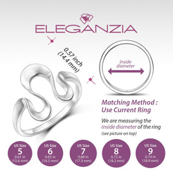 Curved Wave Ring Sterling Silver Ring