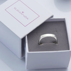 Classic Men Sterling Silver Ring Ring