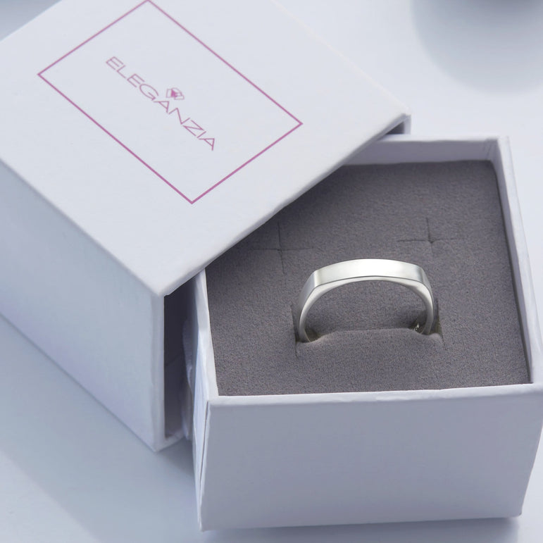 Classic Men Sterling Silver Ring Ring