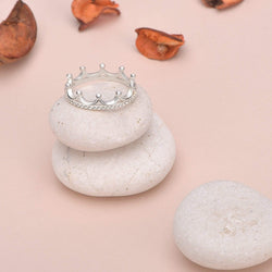 Crown Sterling Silver Stackable Rings Stacking Ring