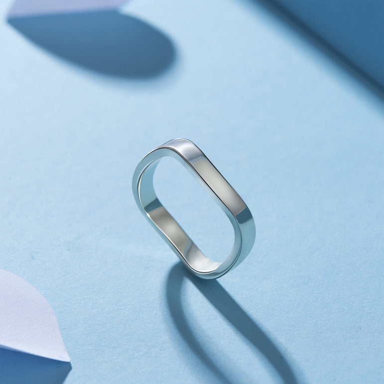 Ocean Wave Rings Sterling Silver Ring