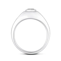 Simple Classic Engagement Rings Signet Ring Men Promise Ring