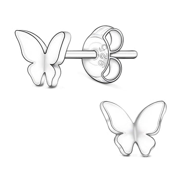 Petite Butterfly Stud Earrings Sterling Silver Stud Earrings