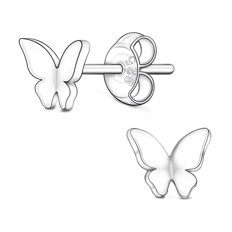 Petite Butterfly Stud Earrings Sterling Silver Stud Earrings