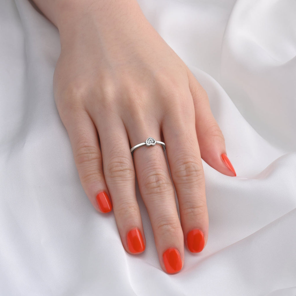 Endless Love CZ Couples Promise Rings for Her Eleganzia Jewelry