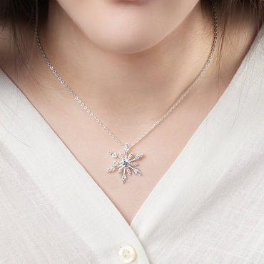 Snowflake Sterling Silver Pendant Pendant