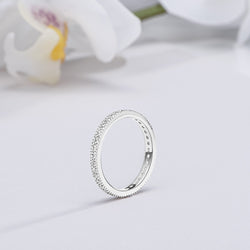 Eternity Stackable Rings Sterling Silver Stacking Ring