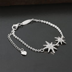 CZ Falling Star Jewelry Sterling Silver Bracelet Bracelet