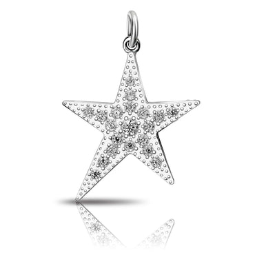 Sterling Silver Star Pendant, Lucky Star Jewelry Pendant