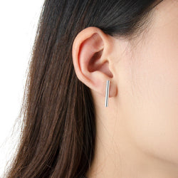 Sterling Silver Bar Earrings Studs Stud Earrings
