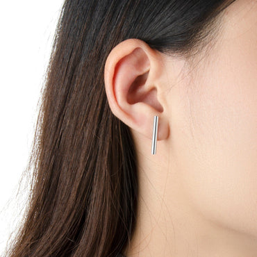Sterling Silver Bar Earrings Studs Stud Earrings