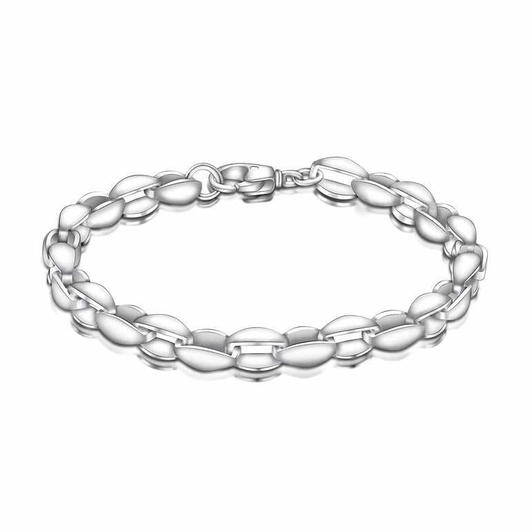 Men's Rocker Bikers Sterling Silver Bracelet Bracelet