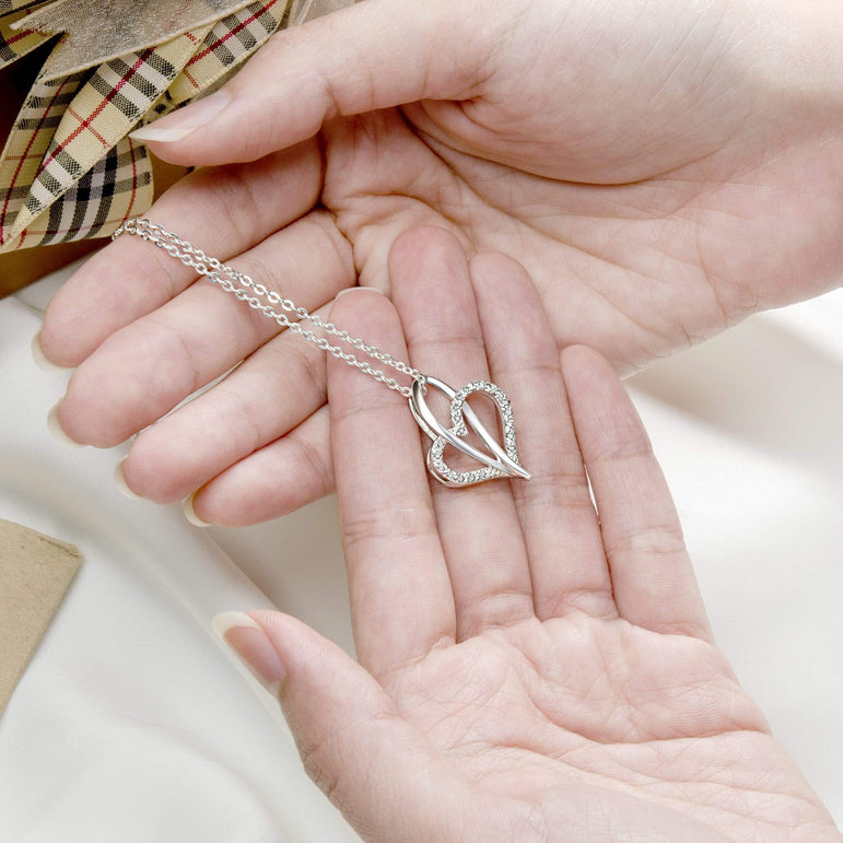 Infinite Love Knot Necklace Sterling Silver Pendant Necklace Pendant + Chain