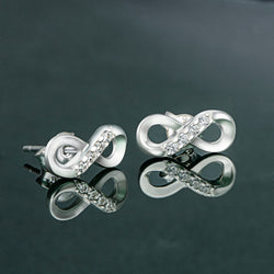 Sterling Silver Infinity Earrings Stud Earrings