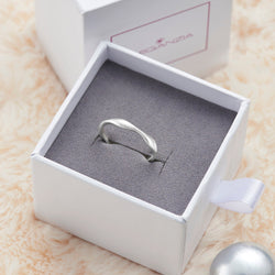 Plain Wave Rings, Sterling Silver Stackable Rings Stacking Ring