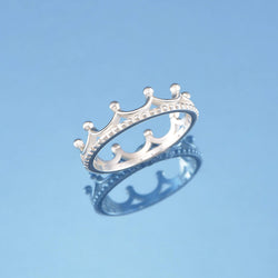 Crown Sterling Silver Stackable Rings Stacking Ring