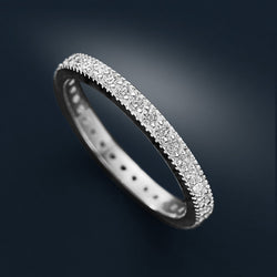 Eternity Stackable Rings Sterling Silver Stacking Ring