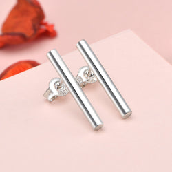 Sterling Silver Bar Earrings Studs Stud Earrings