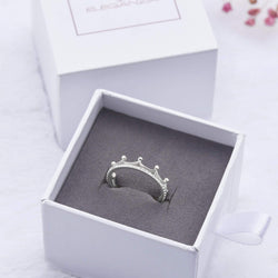 Crown Sterling Silver Stackable Rings Stacking Ring
