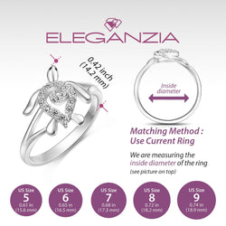 CZ Spiral Shell Turtle Sterling Silver Ring Ring