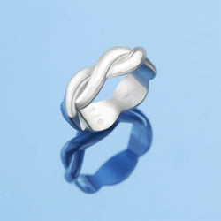 Twisted Silver Infinity Promise Rings For Him Ring
