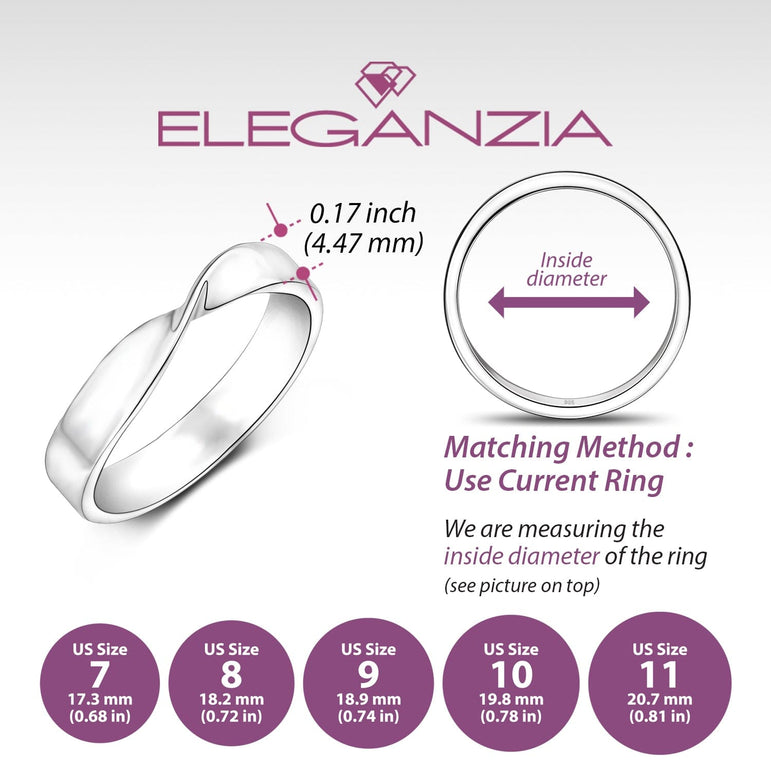 Twisted Romance Matching Promise Rings for Him Promise Ring