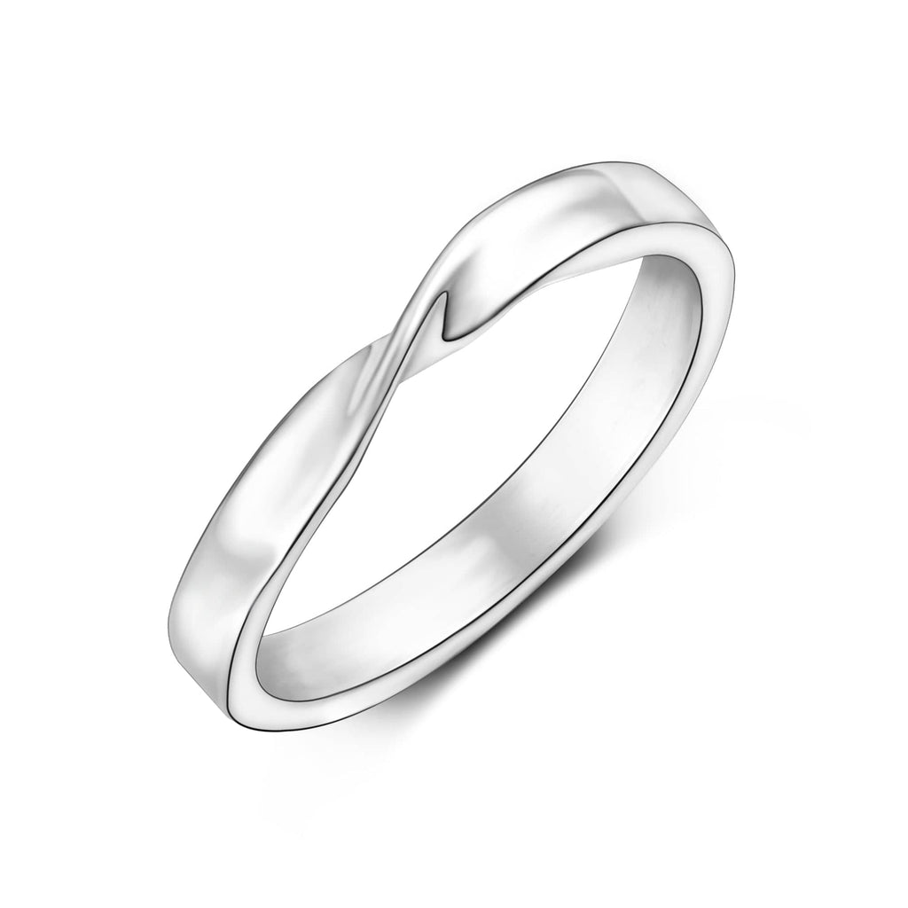 Engravable Guardian Angel Matching Promise Rings For Couples In