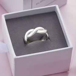 Twisted Silver Infinity Promise Rings For Him Ring