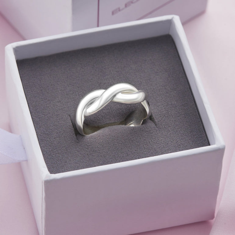Twisted Silver Infinity Promise Rings For Him Ring