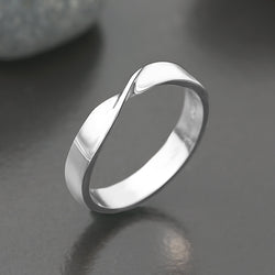 Twisted Romance Matching Promise Rings for Him Promise Ring