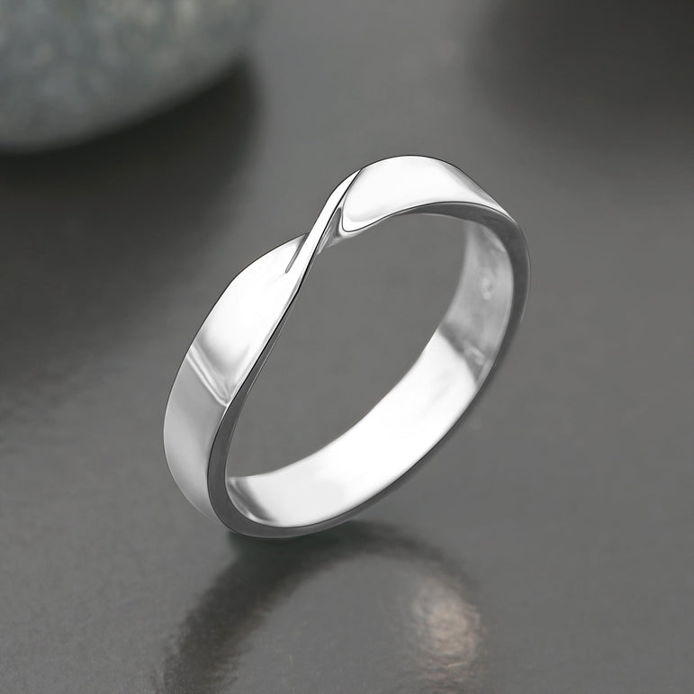 Twisted Romance Matching Promise Rings for Him Promise Ring