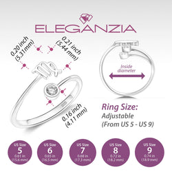 Virgo Ring Sterling Silver Adjustable Zodiac Sign Ring Ring