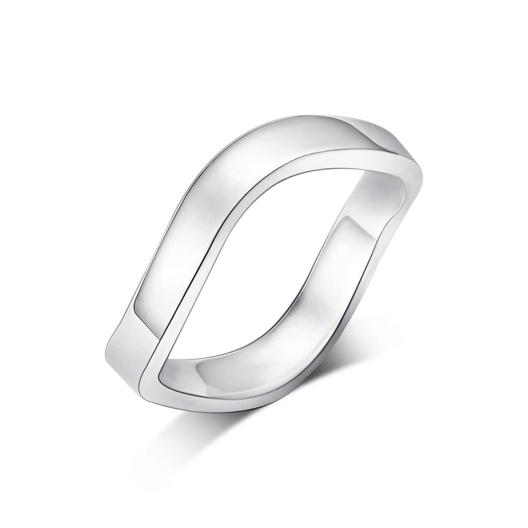 Ocean Wave Rings Sterling Silver Ring