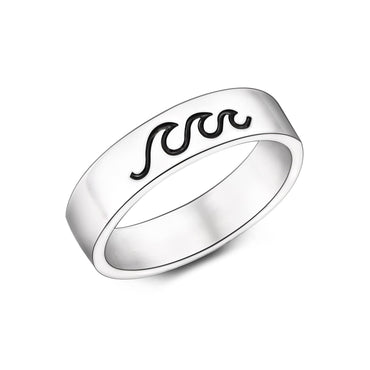 Summer Wave Sterling Silver Ring Ring