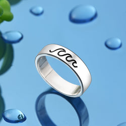 Summer Wave Sterling Silver Ring Ring