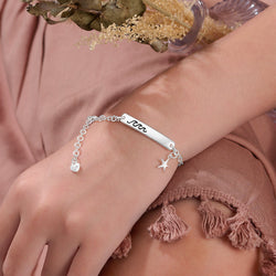 Summer Fish Sterling Silver Bracelet with Shell Bracelet