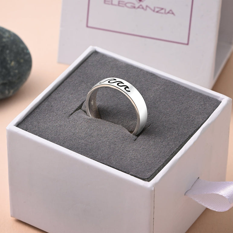Summer Wave Sterling Silver Ring Ring