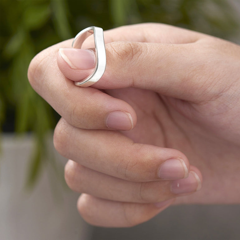 Ocean Wave Rings Sterling Silver Ring