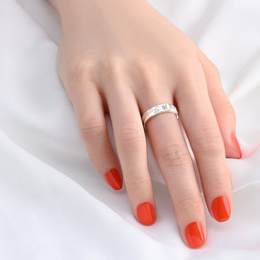 Together Forever Silver Promise Rings for Her Promise Ring