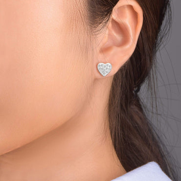 Petite Sterling Silver Heart Earrings Studs Stud Earrings