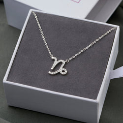 Capricorn Zodiac Necklace Silver Astrology Constellation Necklace Horoscope Jewels Pendant Necklace