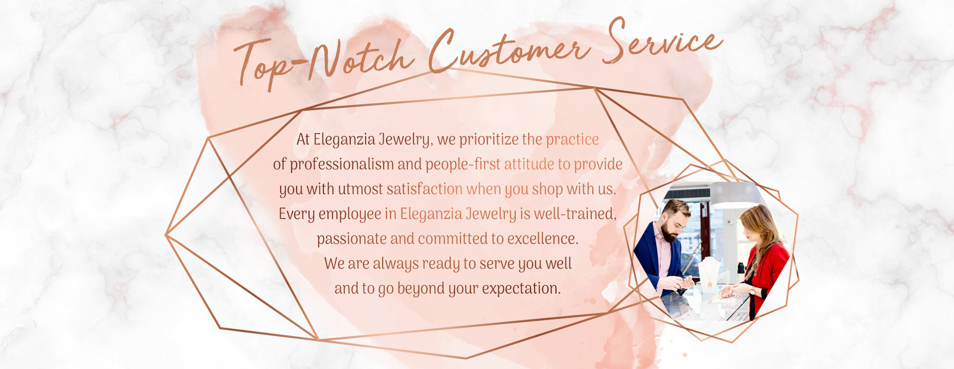 Eleganzia Jewelry Customer Service team support through email contact form