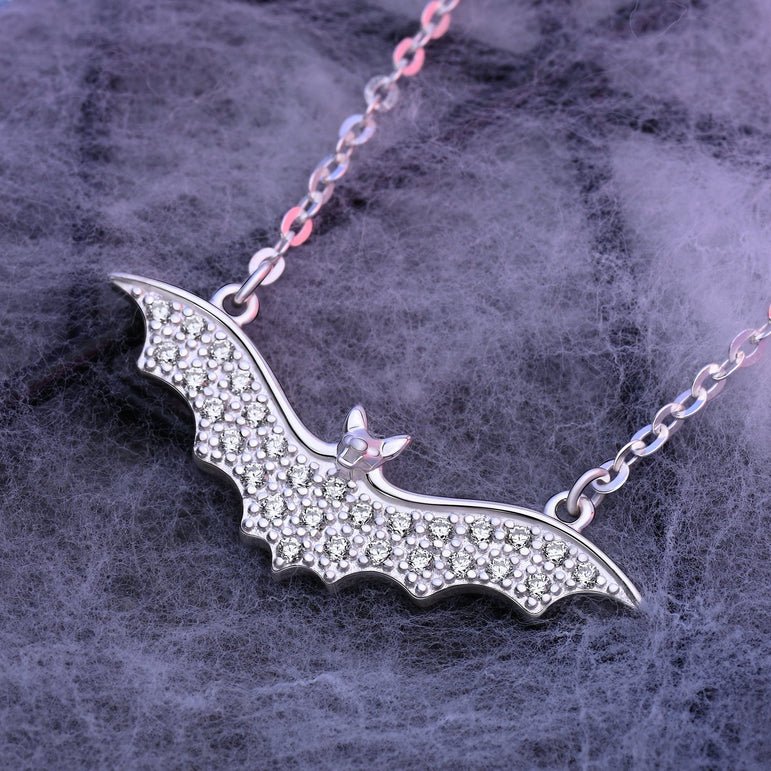 Buy A Silver Bat Necklace Online in India - Etsy