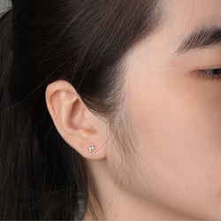 Pisces Stud Earrings Sterling Silver - Zodiac Constellation Earrings Stud Earrings