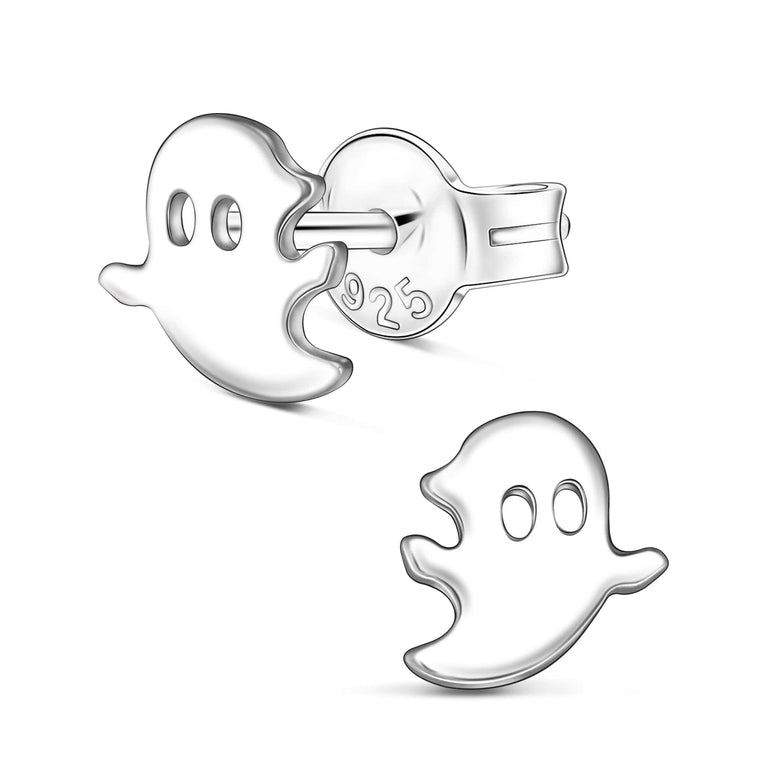 My Boo Cute Ghost Stud Earrings Sterling Silver Stud Earrings
