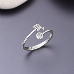 Scorpio Ring Sterling Silver Adjustable Zodiac Sign Ring Ring