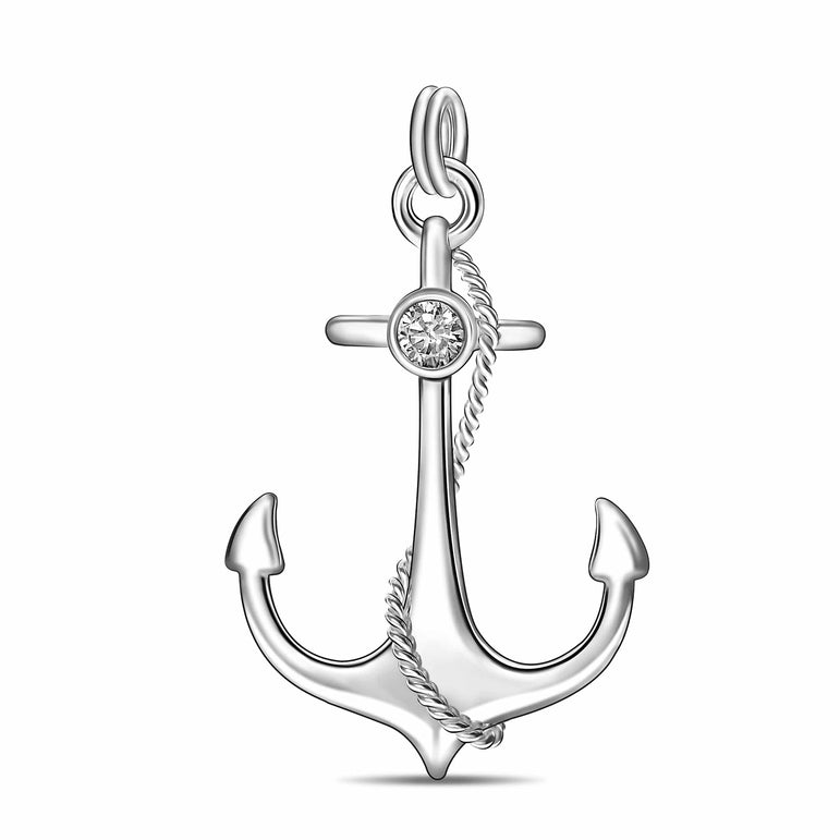 Anchor Sterling Silver Pendant For Men Pendant